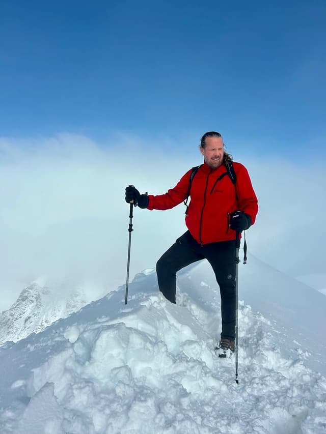 Fredrik Clementz på Kebnekaise